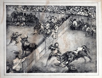 Stierkampf in einem geteilten Ring von Francisco de Goya